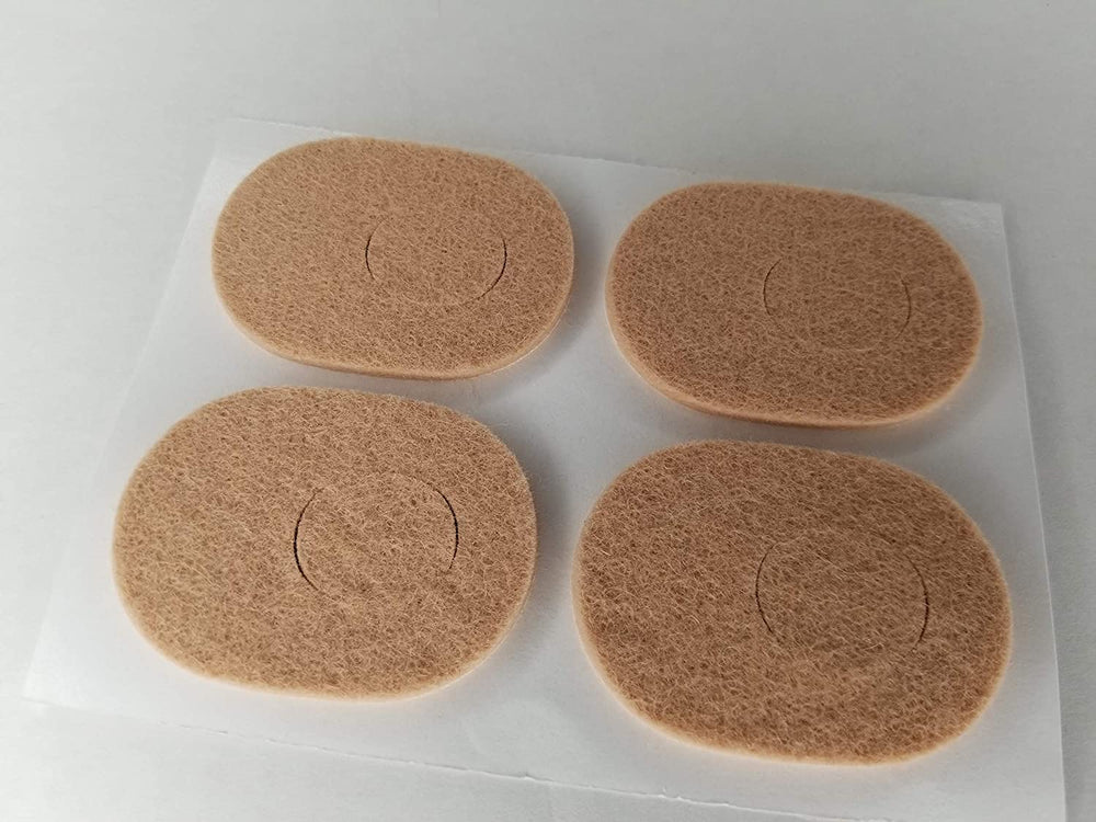 Aetna adhesive-backed bunion shields secure during activities