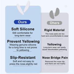 Almohadillas adhesivas para gafas AETUXU con ajuste antideslizante