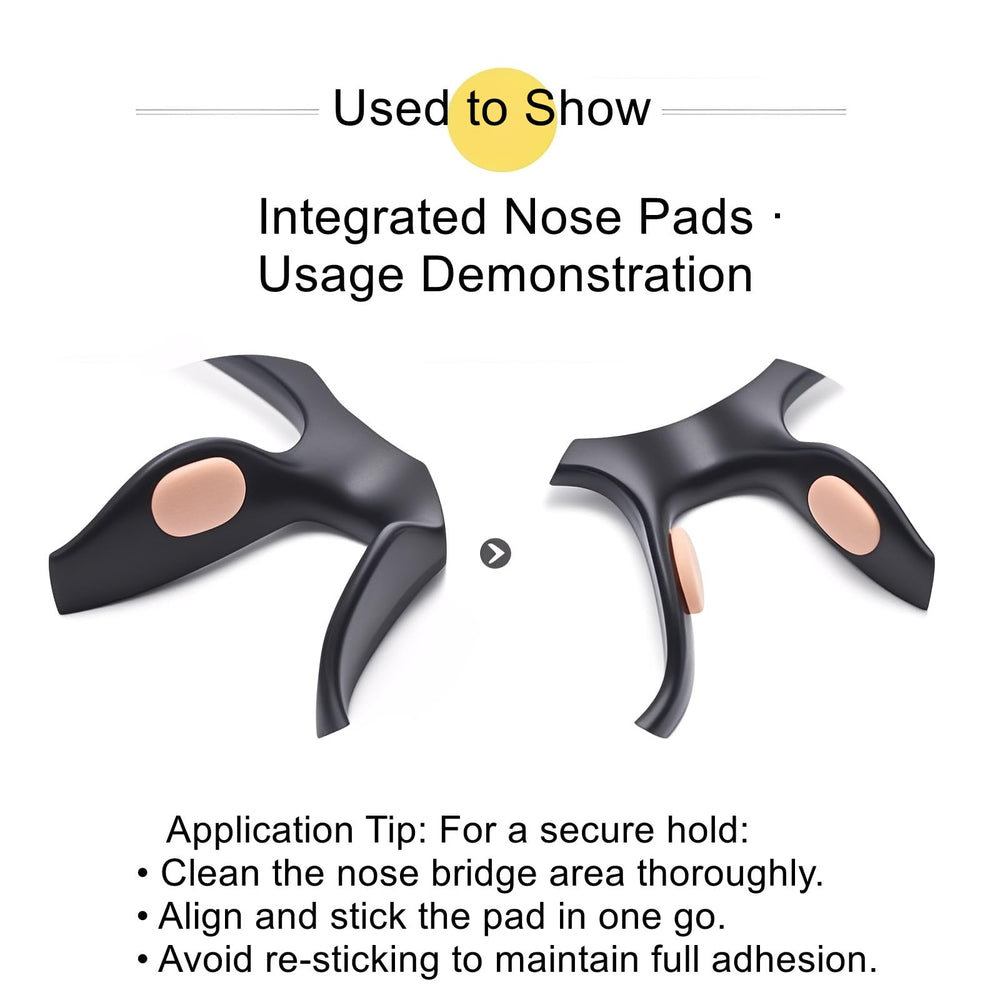 AETUXU nose pads are easy to apply for quick, hygienic replacements