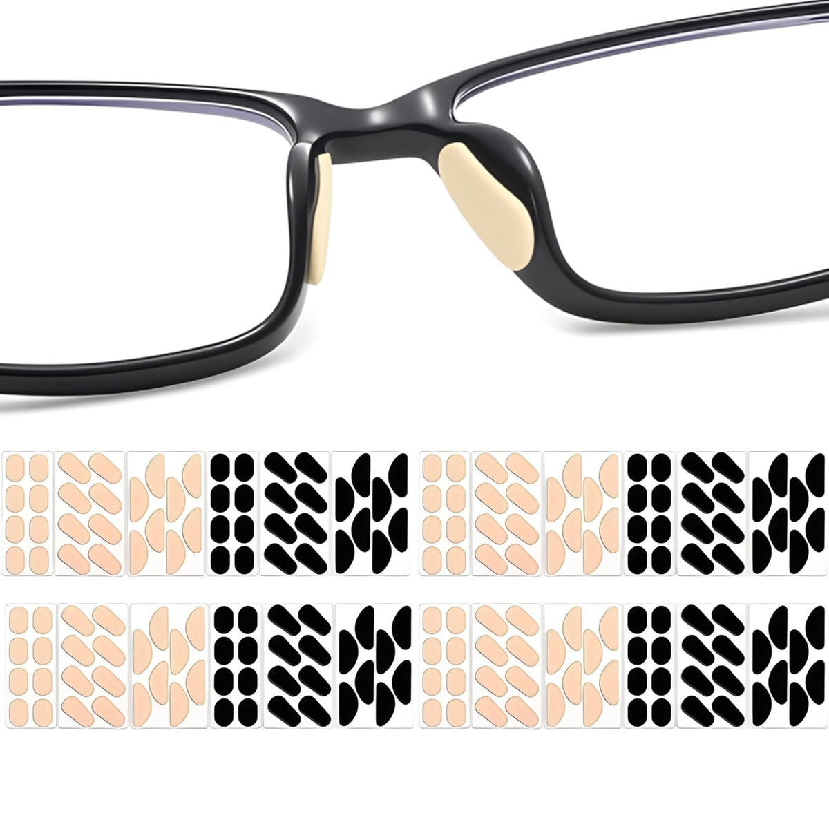 AETUXU EVA foam nose pads 96-pair value pack for long-lasting comfort