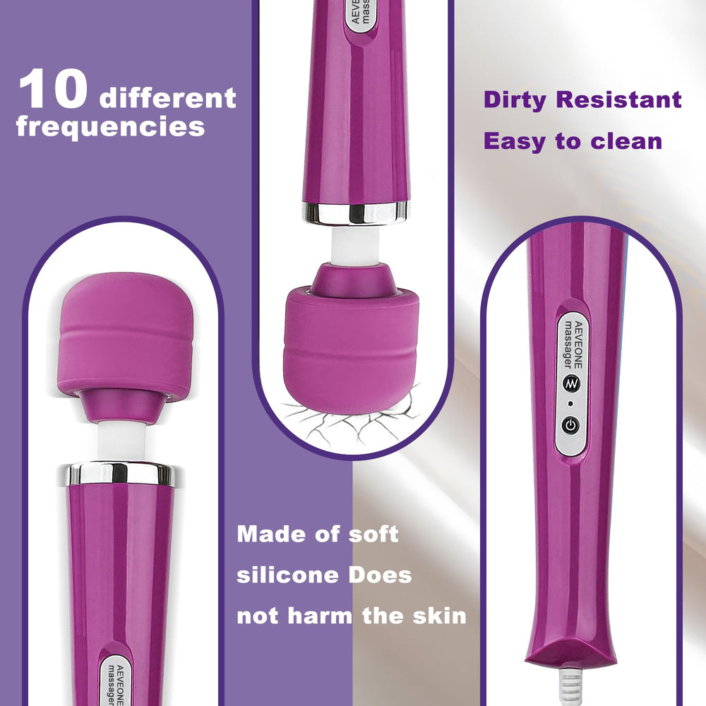 AEVEONE massager back relief with soft silicone head gentle contact