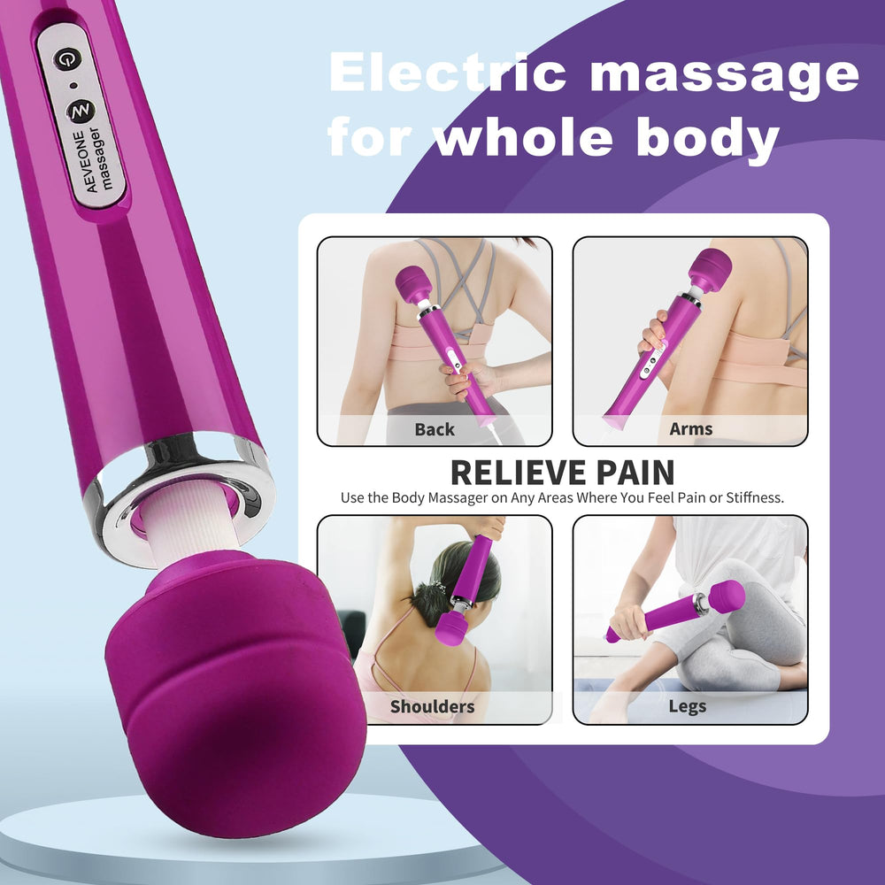 AEVEONE corded massager powers uninterrupted sessions without batteries