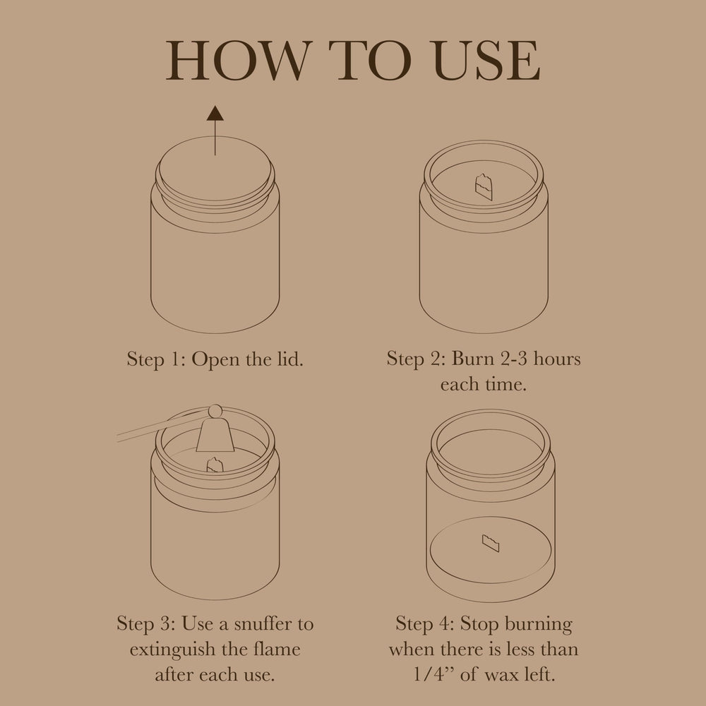 Gift-ready candle in amber jar suitable for birthdays or housewarmings.