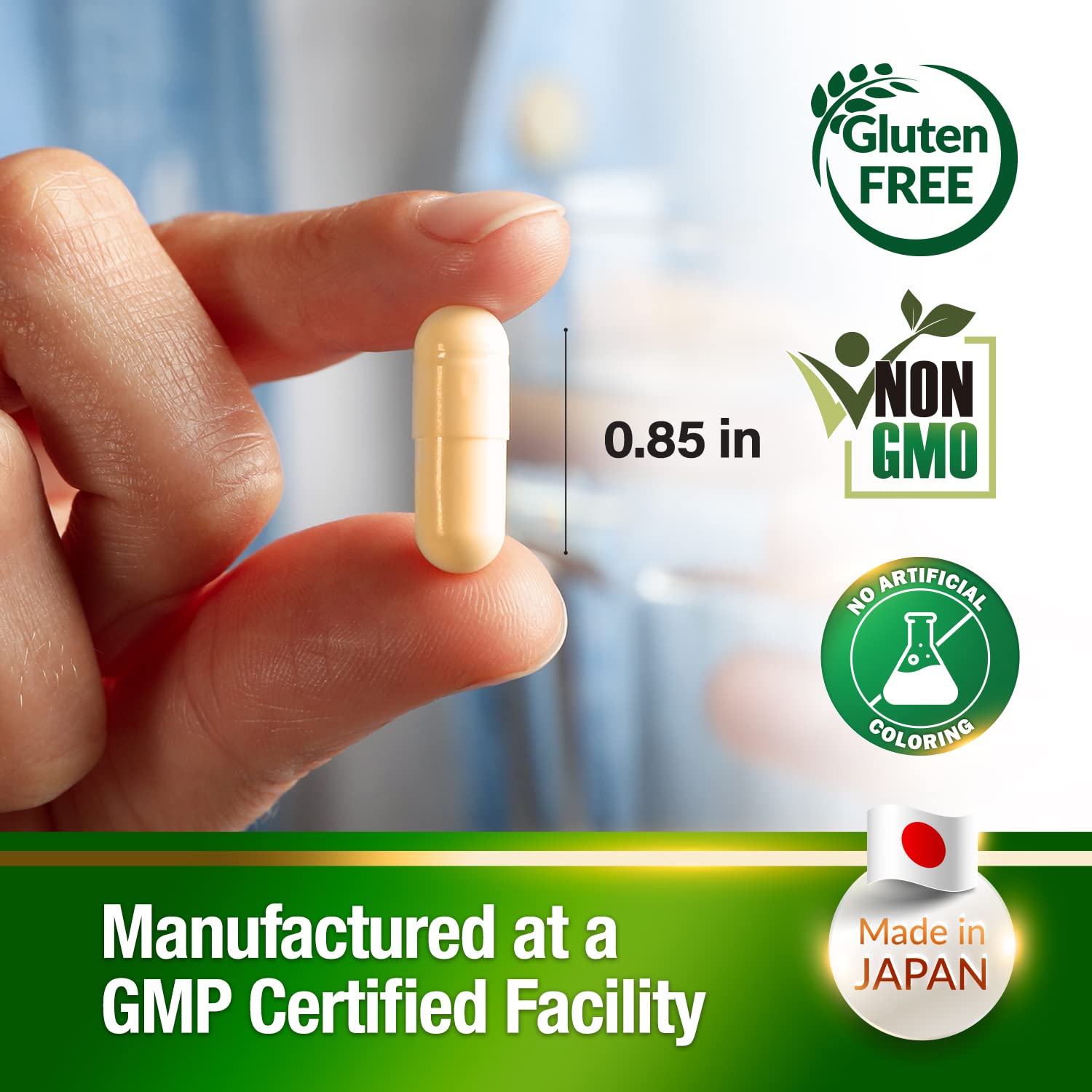 AFC Japan Ultimate Liver Care GMP facility badge underscores quality control.