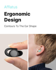 Afflatus ear plugs noise reduction 33db: blocks high-frequency noise effectively.