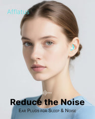 Afflatus ear plugs silicone closeup: skin-friendly, soft silicone texture for comfortable wear.