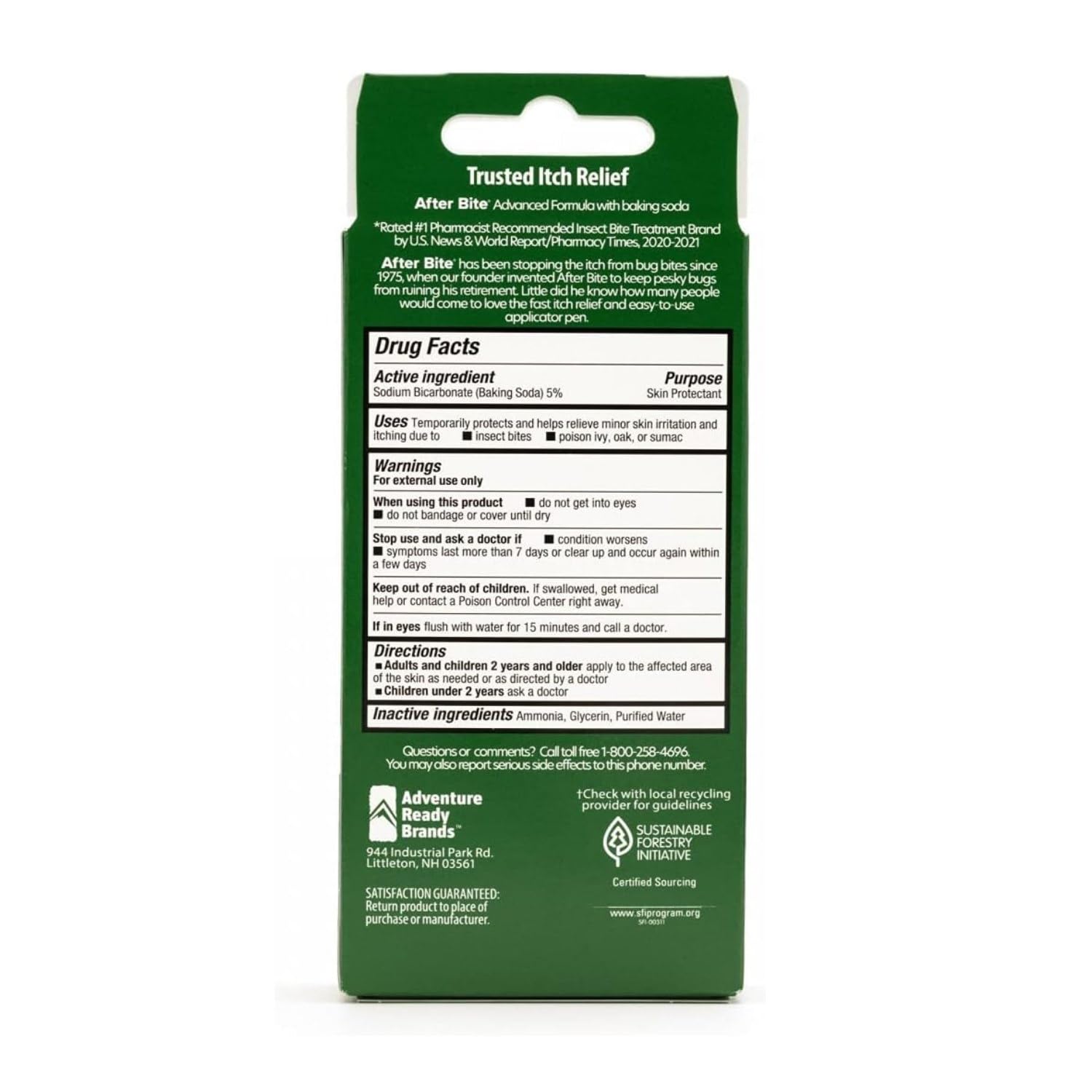 After Bite Itch Eraser pen application tip enables quick, on-the-go itch relief.