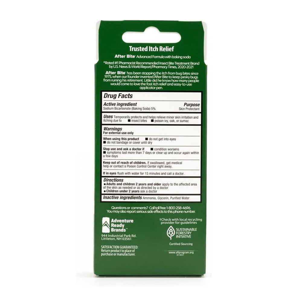 After Bite Itch Eraser pen application tip enables quick, on-the-go itch relief.