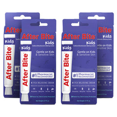After Bite Kids bug bite cream tube shown for quick itch relief on children.
