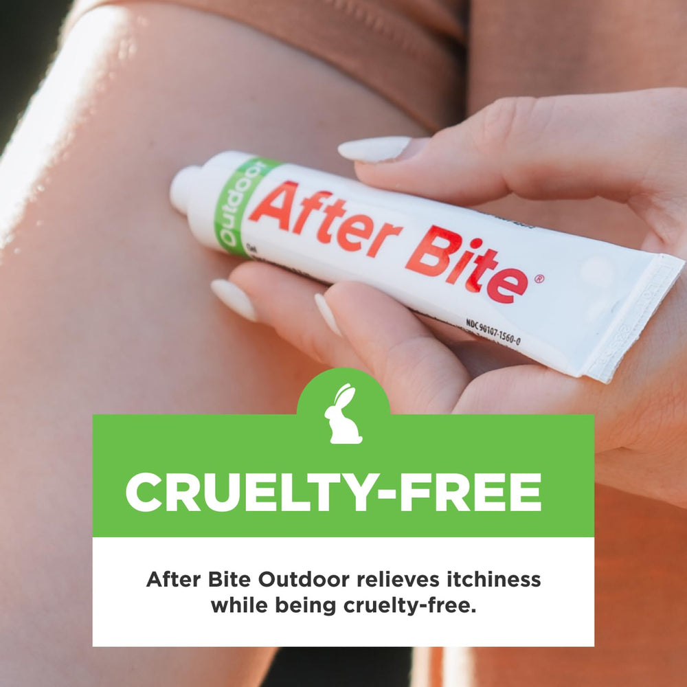 After Bite Outdoor Formula closeup gel ready to soothe bites.