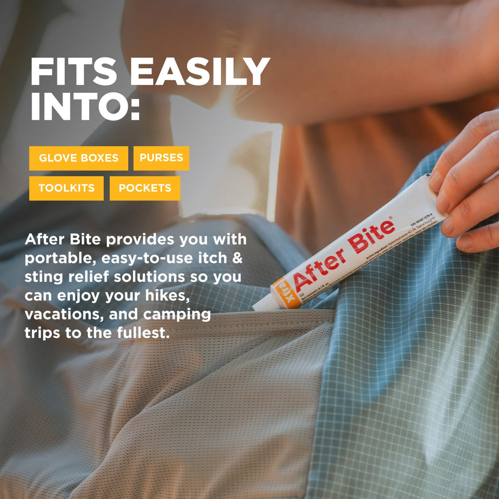 After Bite Xtra Formula being applied on skin for itch relief use.