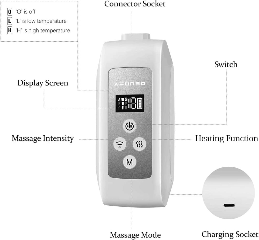 AFUNSO head massager rechargeable battery enables cordless use anywhere