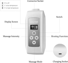 AFUNSO head massager rechargeable battery enables cordless use anywhere
