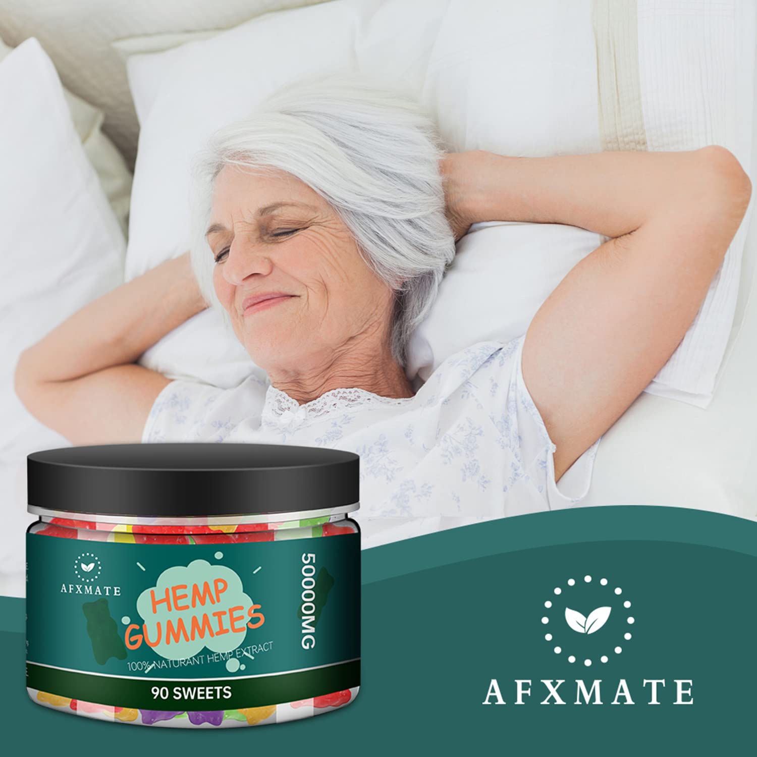 AFXMATE hemp gummies fruit flavor pack with vibrant colors