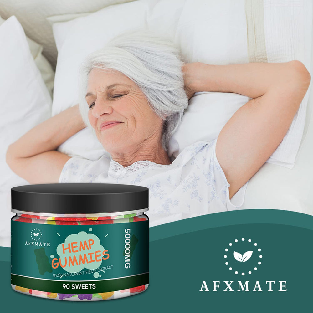 AFXMATE hemp gummies fruit flavor pack with vibrant colors