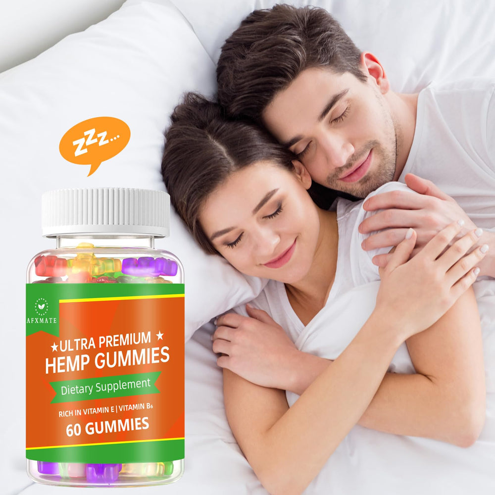 AFXMATE hemp gummies travel-ready bottle for on-the-go snacking.