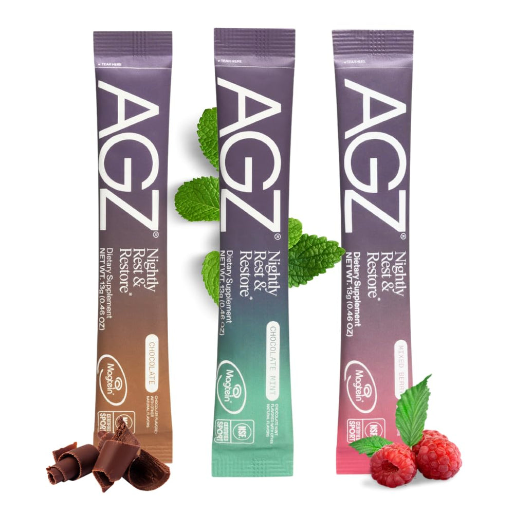 AG1 AGZ Sleep Drink Sampler mixed berry flavor for a calming night