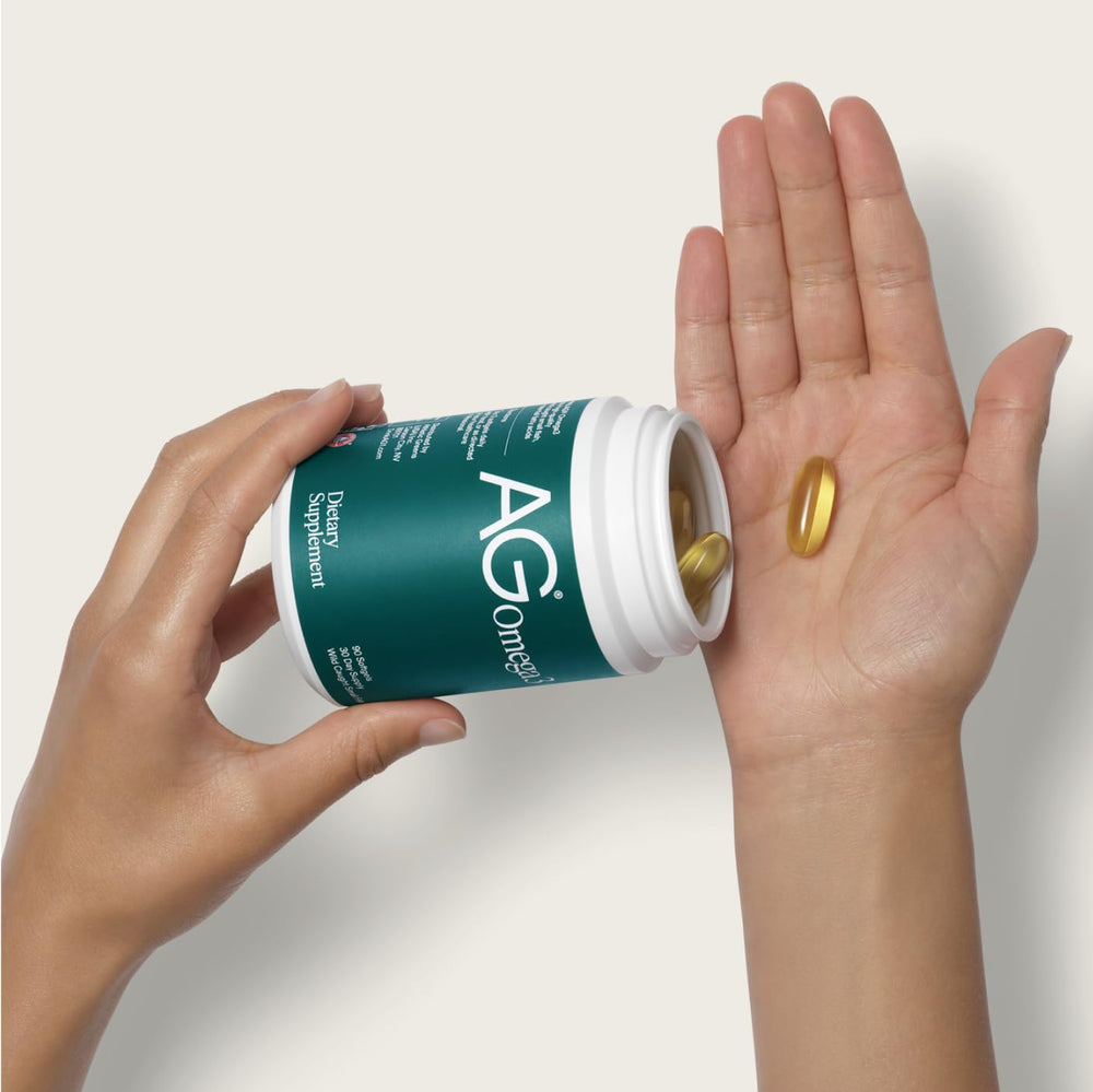 NSF-certified AG1 Omega3 icon signals independent quality testing