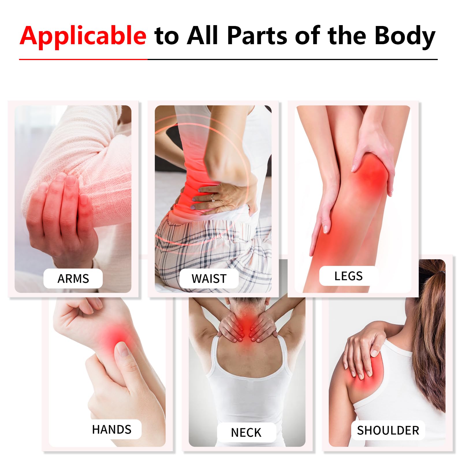 AGAHT Long Red Light Belt back wrap provides soothing comfort.