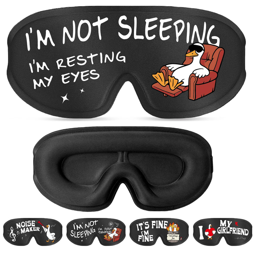 Aganmi funny 3D eye mask with 3D contour for zero pressure and darkness.
