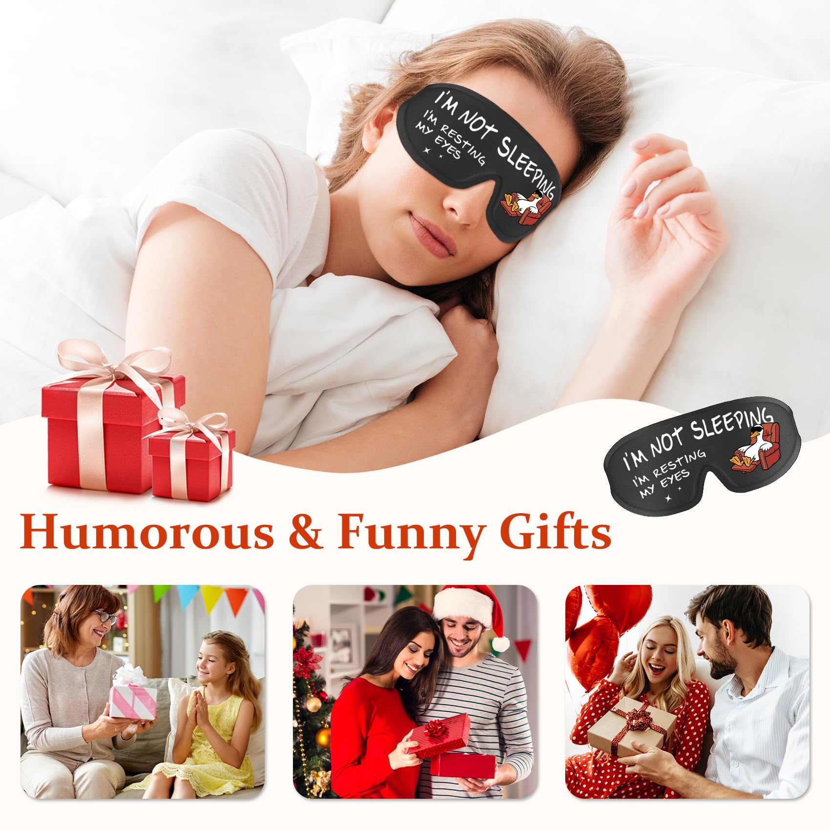 Aganmi memory-foam eye mask with cloud-soft comfort and adjustable strap.