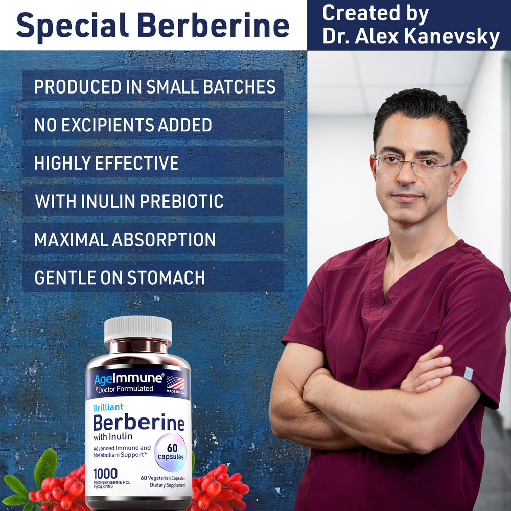 AgeImmune Inulin-prebiotic powder signals digestion support and absorption benefits.