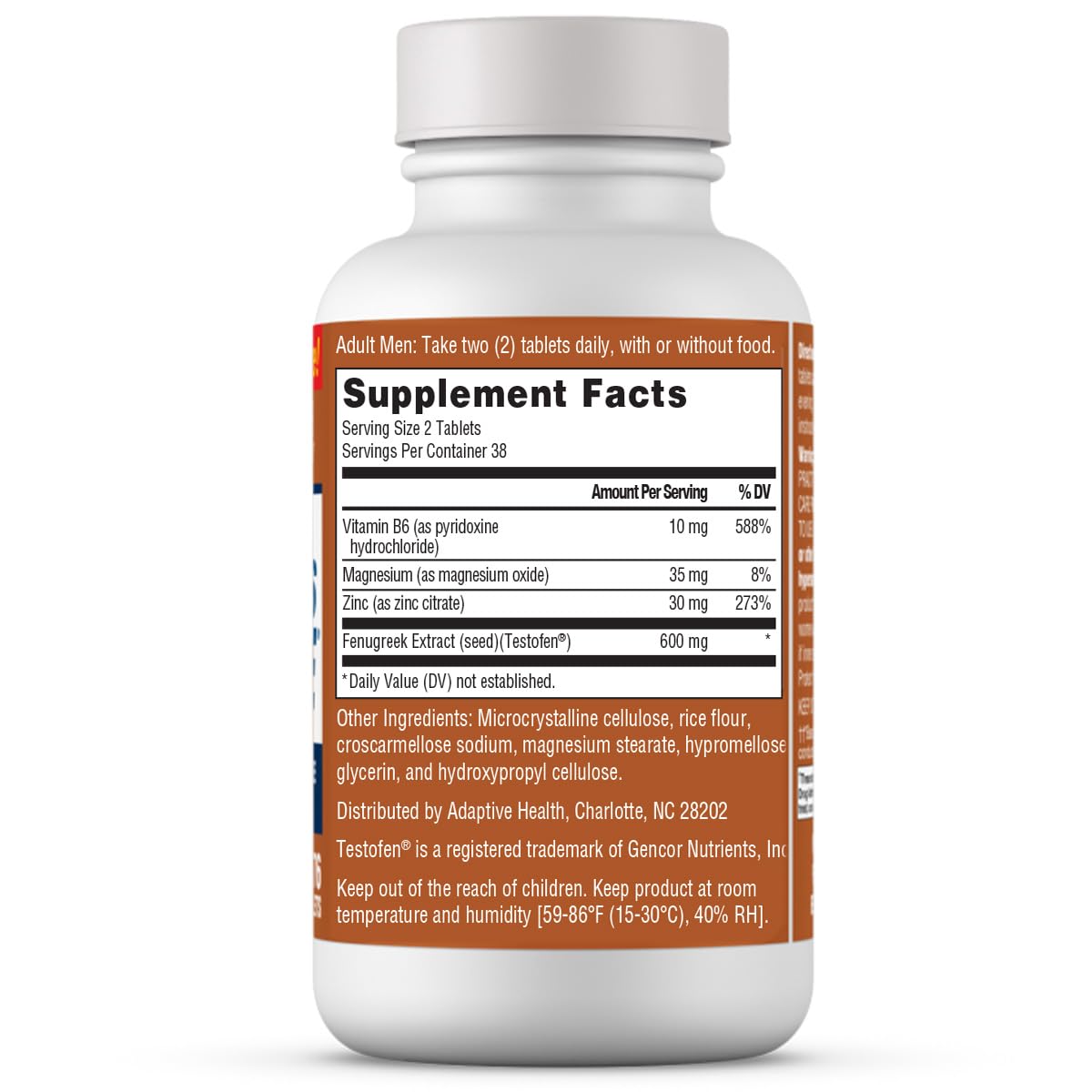 Ageless Male tablets arranged showcase 76-tablet supply