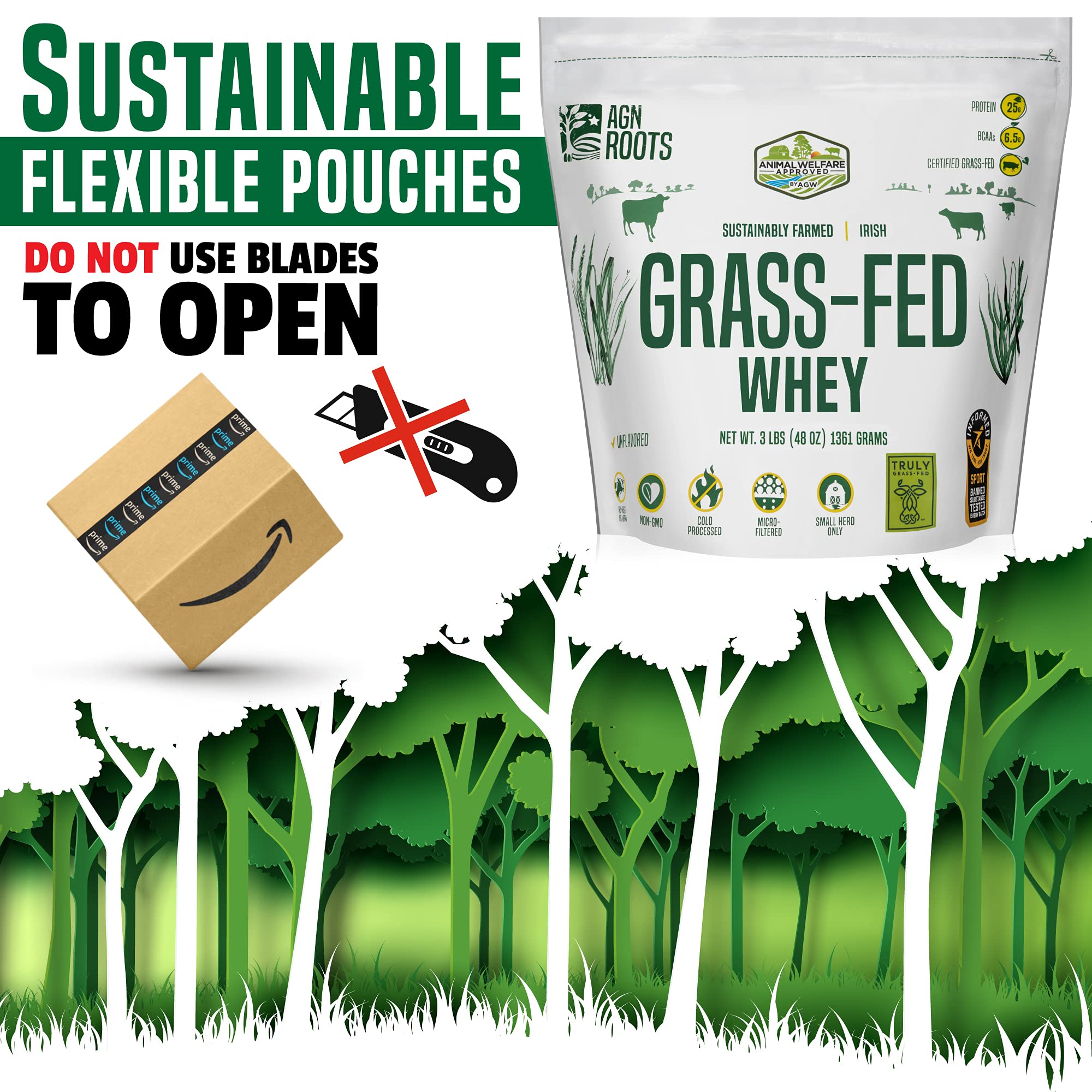 ASPCA Shop with Your Heart logo on AGN Roots whey enhances ethical choice