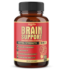 agobi brain support bottle label clearly lists ingredients for quick trust and informed use.
