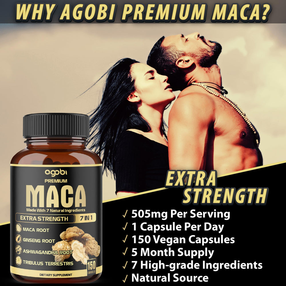 Agobi energy-boost capsules laid out for a simple one-capsule daily routine.
