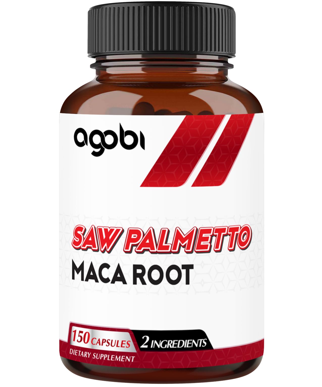 agobi saw palmetto supplement bottle for daily wellness support