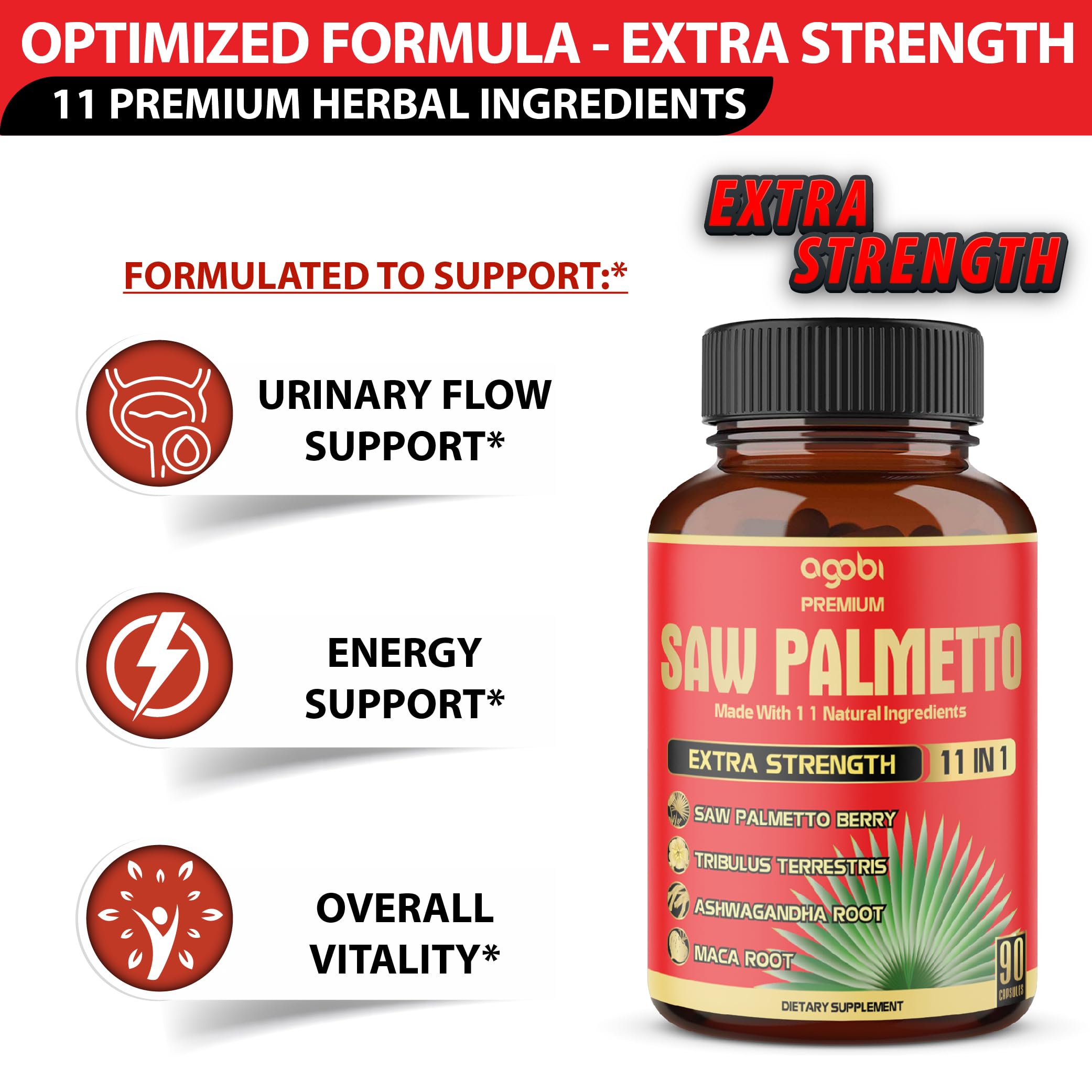 Agobi Vegan Gluten-Free Bottle Label highlighting plant-based formula.