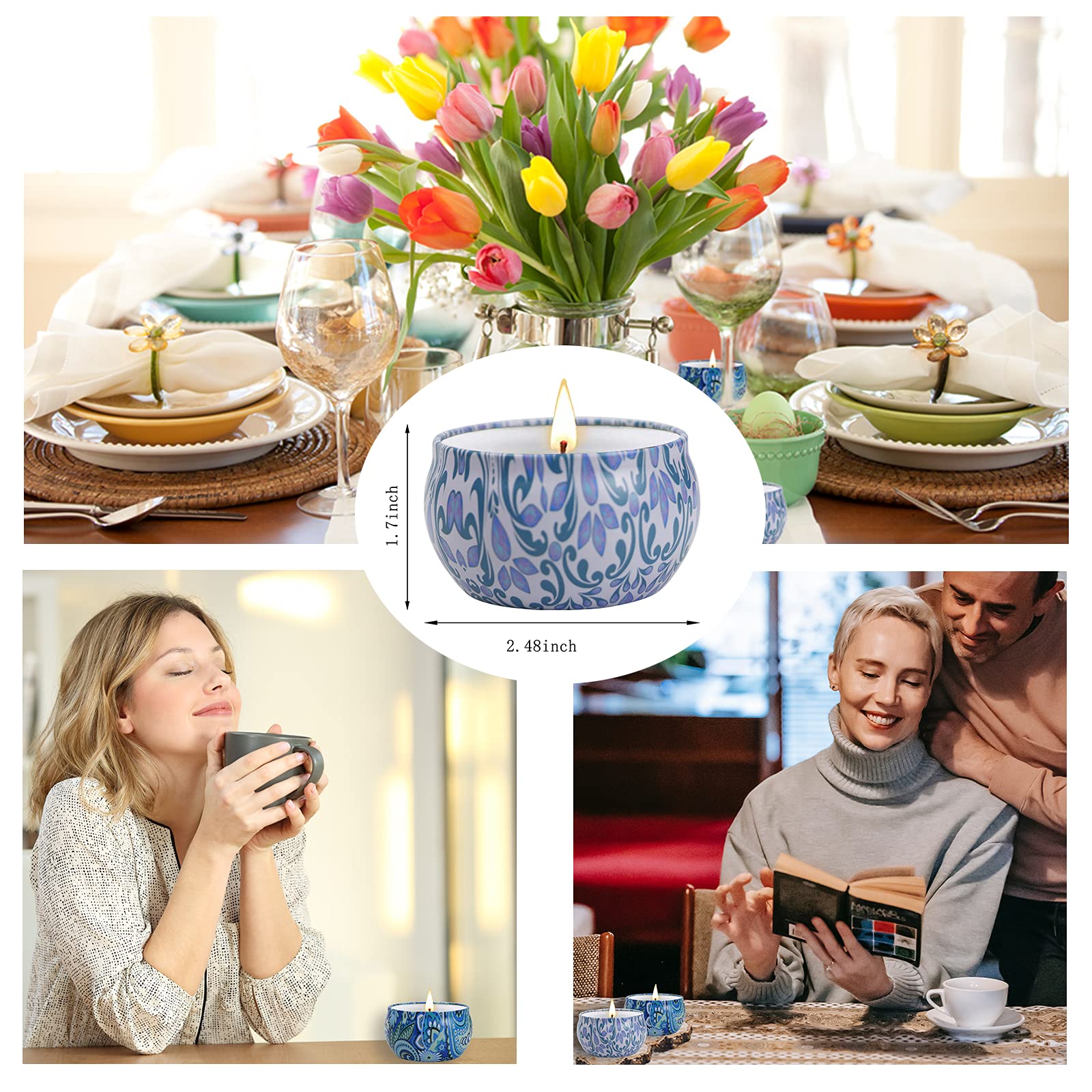 Floral design and soothing aroma enhance everyday rituals.
