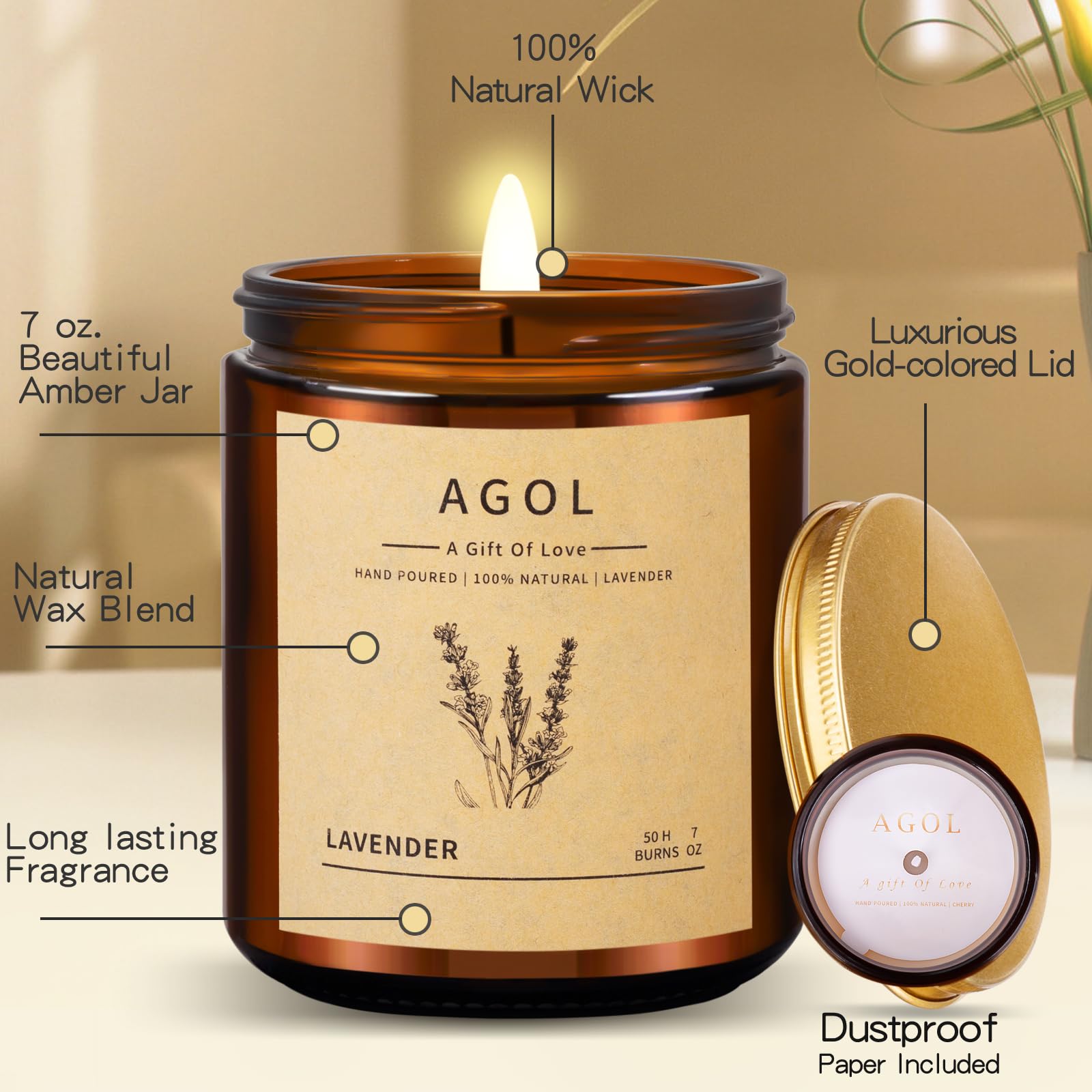 AGOL cozy room ambiance with candle-lit spa vibes.