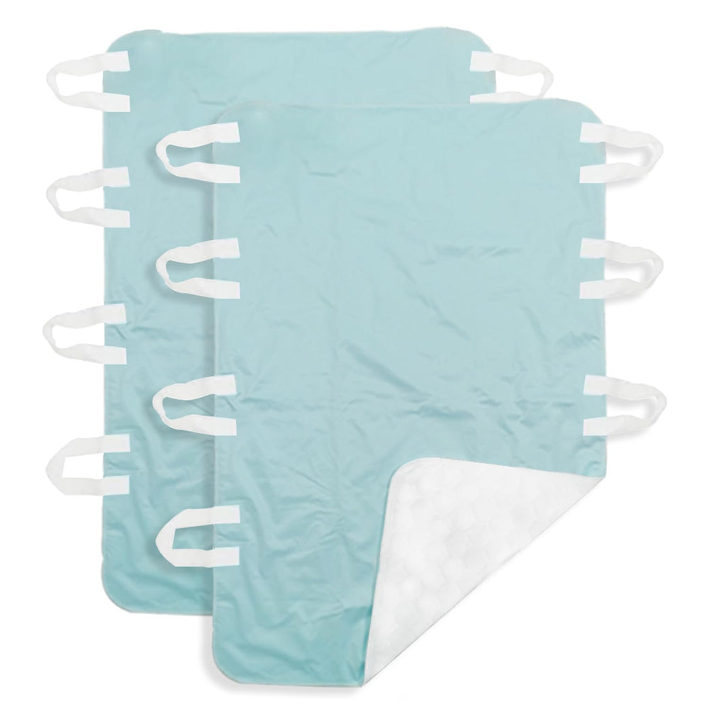 AGOOLIIU bed pad with eight handles for easy repositioning and transfers.