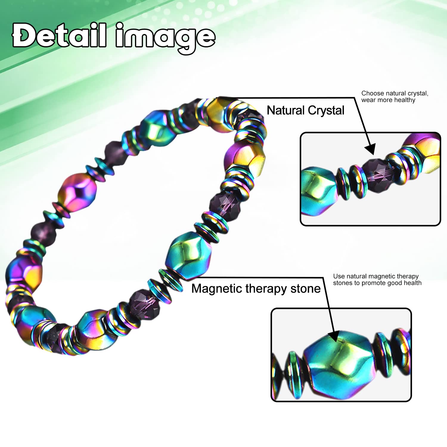 AGSIXZLAN unisex wellness bracelet suitable for work or workouts, supporting everyday well-being.