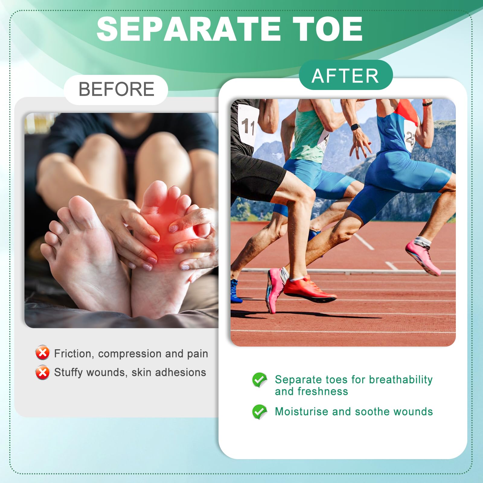 Aheroi aloe infused silicone sleeve feels soft and flexible with every step