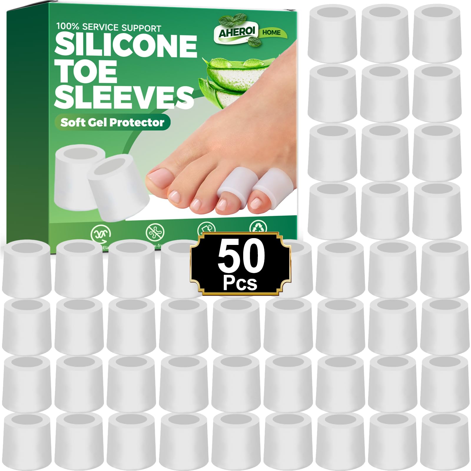 Aheroi toe protectors pinkie toe sleeve offering cushioned comfort for daily wear