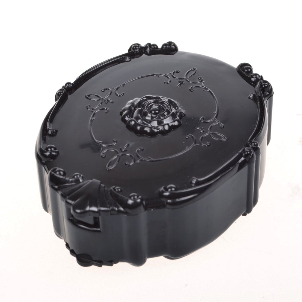 AHIER complete lens case kit with solution bottle and tweezers for easy on-the-go care