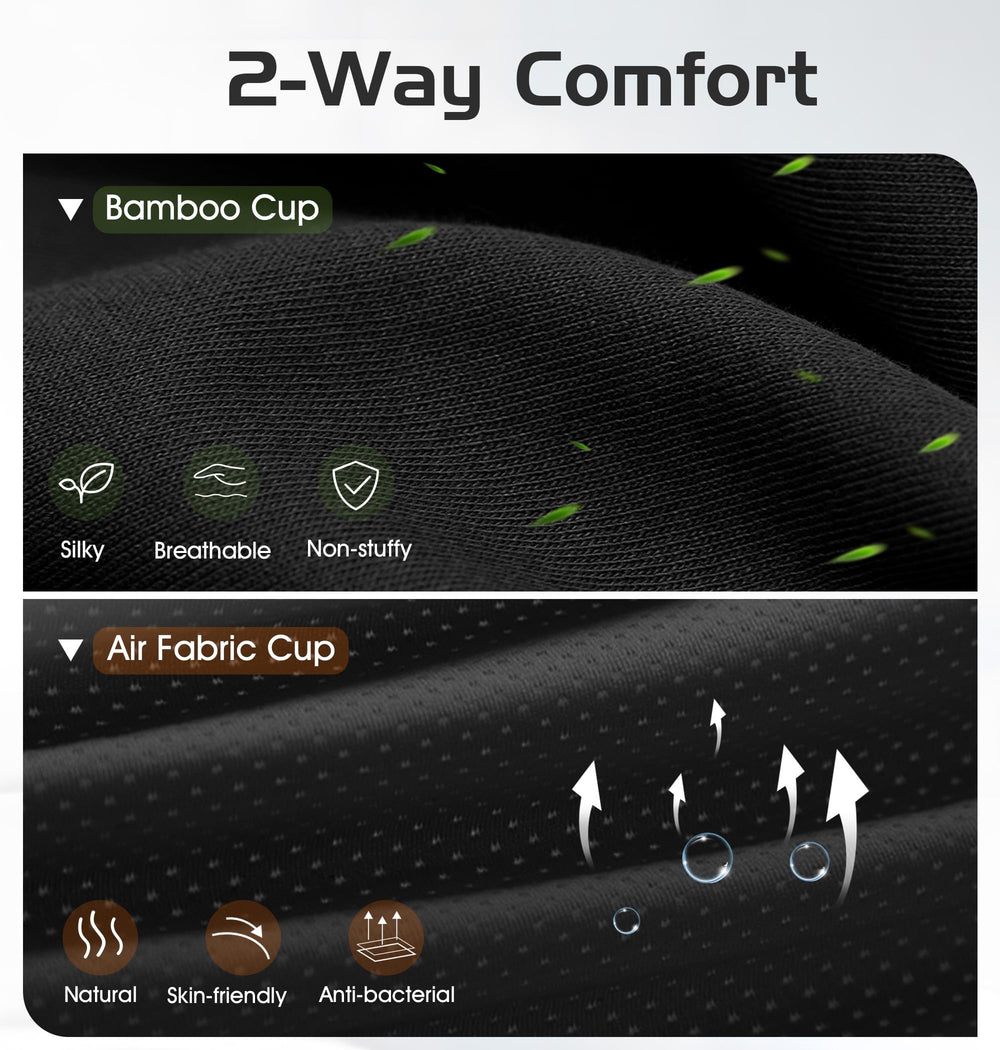 AHUIARGY 3D-contoured eye mask: zero pressure for relaxed eyes.