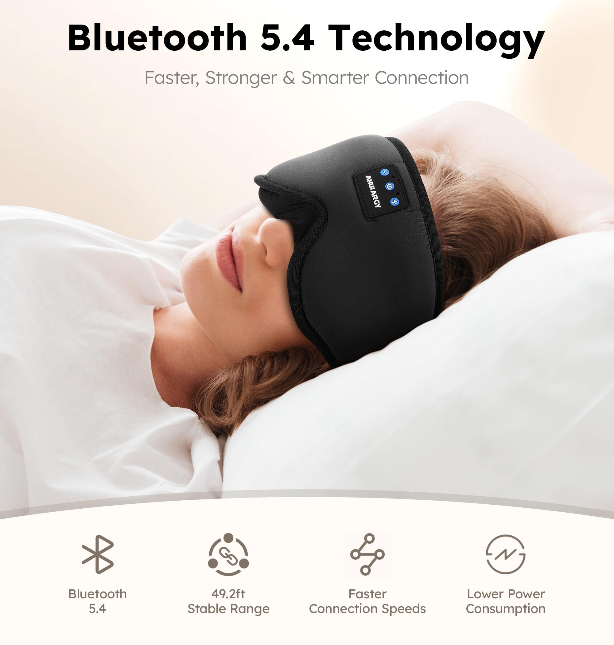 AHUIARGY Bluetooth 5.4 enables stable wireless audio during rest