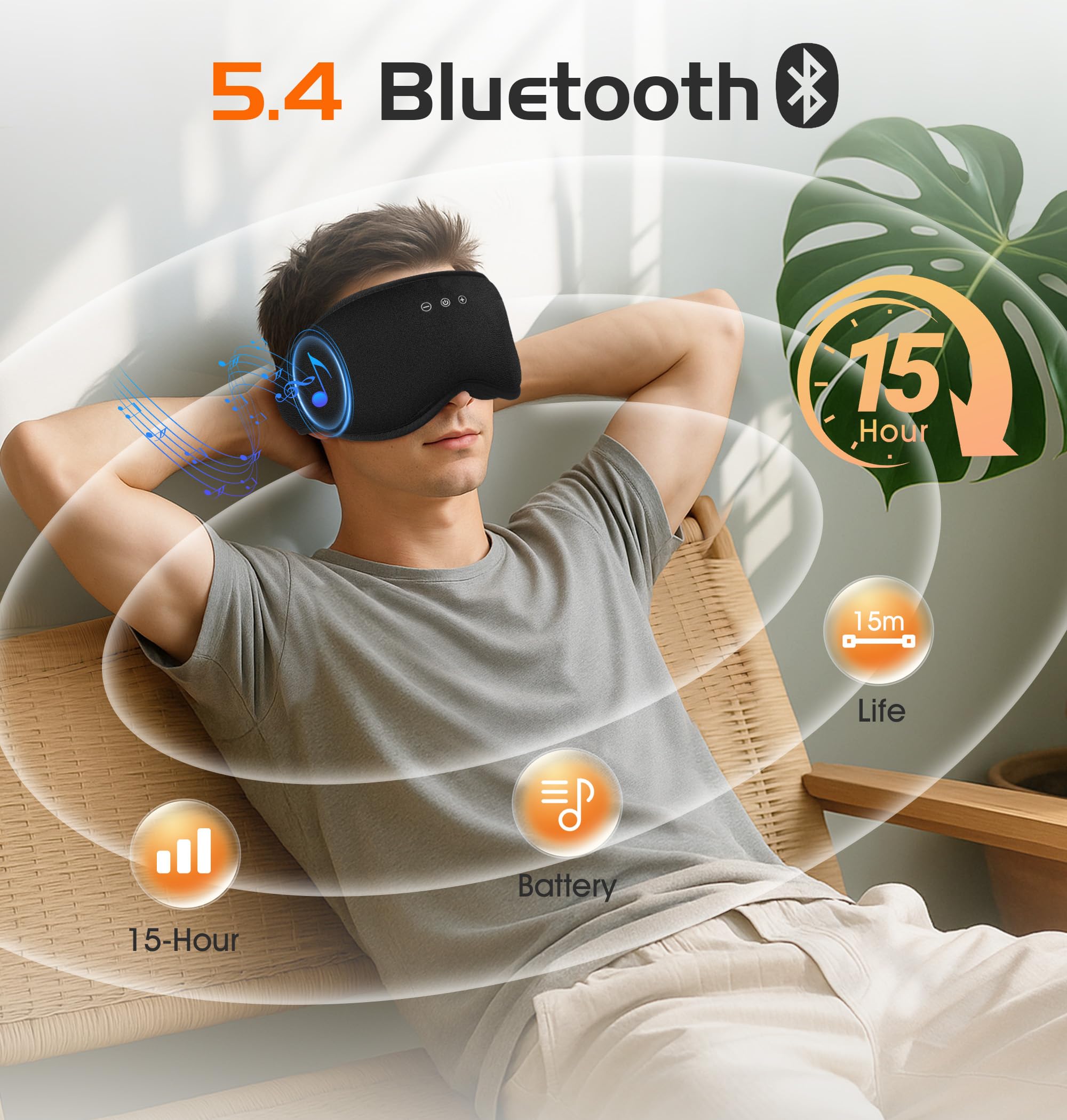 AHUIARGY Bluetooth 5.4 keeps reliable range and smooth playback.