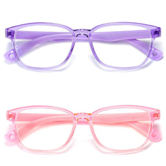 Gafas AHXLL para niños, bloqueo de luz azul, dos pares para uso diario.