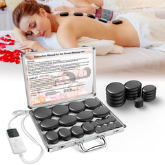 AICNLY hot stones set with heater for at-home spa relaxation.