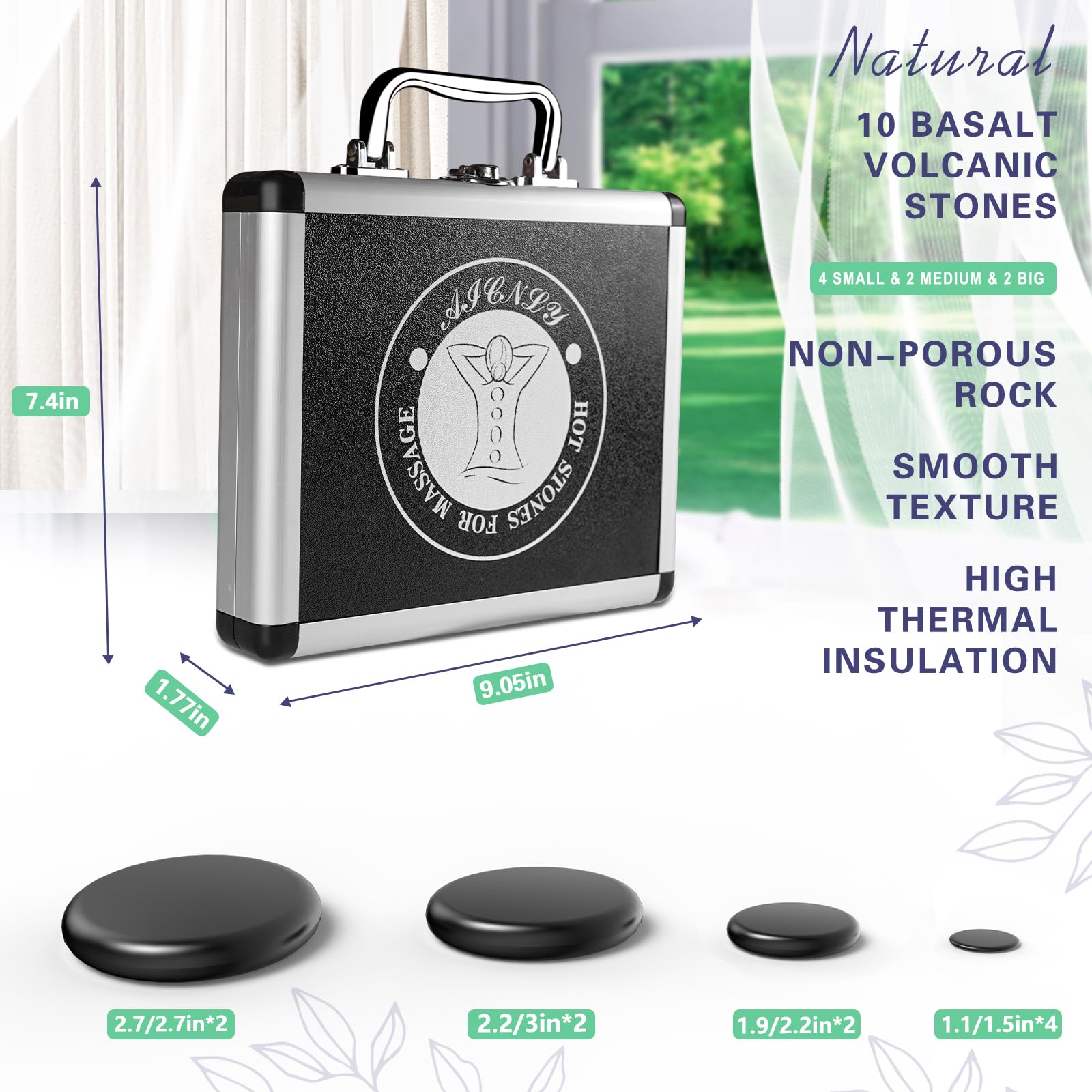 AICNLY spa session with hot stones illustrating relaxation
