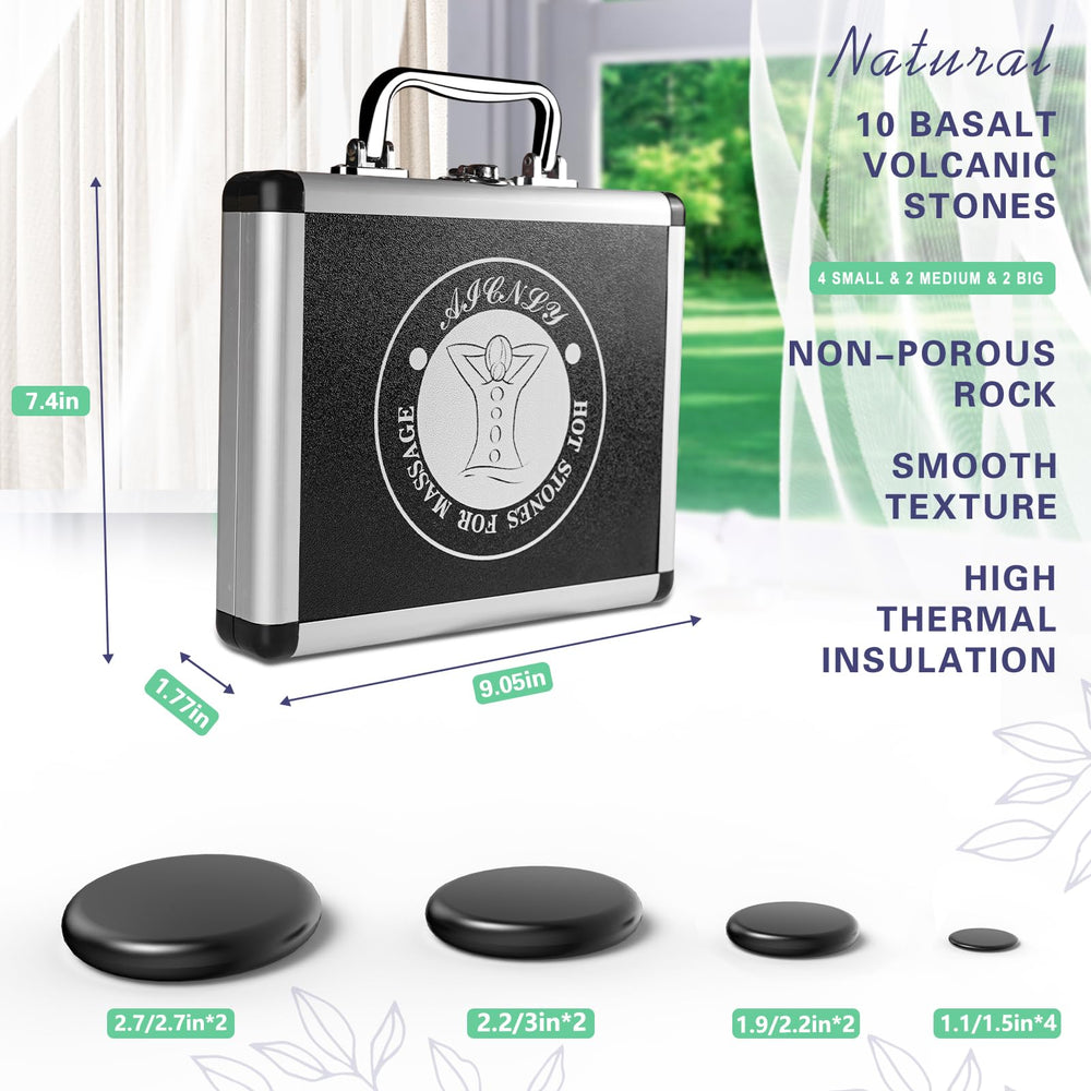 AICNLY spa session with hot stones illustrating relaxation