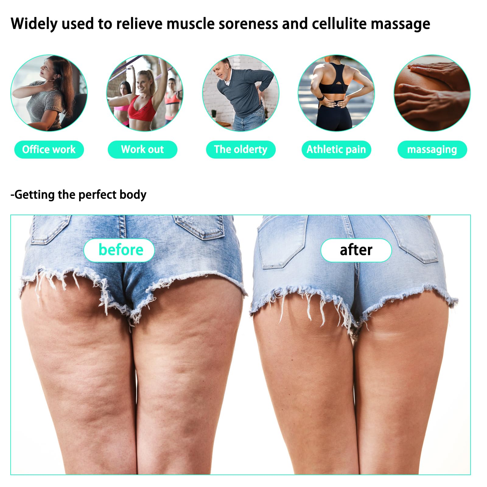 AICNLY 24-inch wooden roller ready for deep tissue work at home.