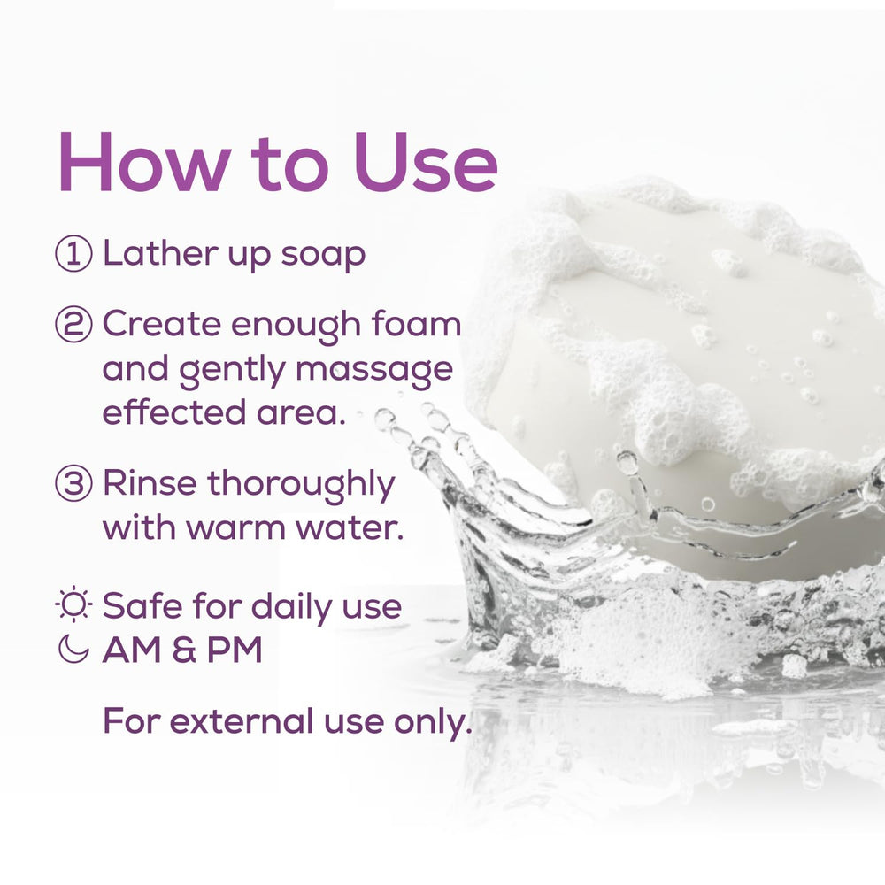 Aidance Femmesil creamy lather close-up invites gentle cleansing experience.