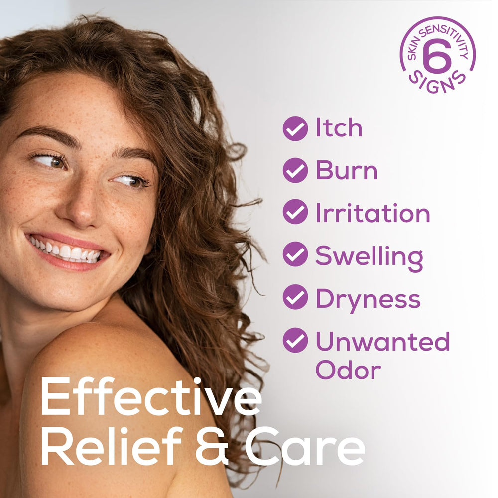 Aidance Femmesil shea butter and jojoba oil detail signals nourishing care for sensitive skin.