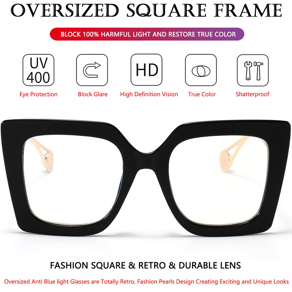 AIEYEZO blue light blocking UV400 lenses reduce screen glare.